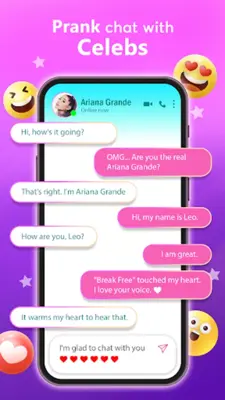 Idol Prank Video Call & Chat android App screenshot 0