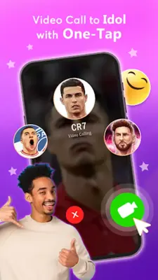 Idol Prank Video Call & Chat android App screenshot 2